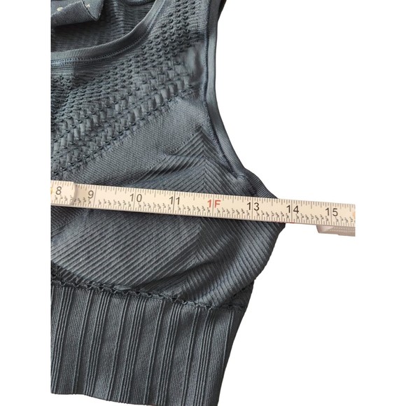 Athleta Womens Teal Nylon Blend Comfort Pullover Wireless Sports Bra Size Small‎ - Picture 3 of 6